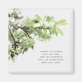Tree Blätter Foto Bible Verse Magnet