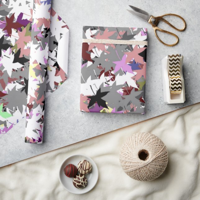 TREE-BLÄTTER GESCHENKPAPIER (Kunsthandwerk)