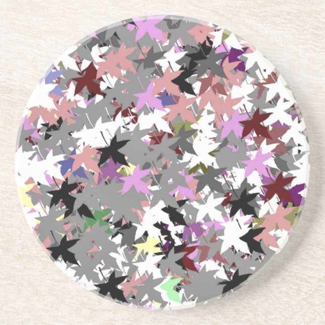 TREE-BLÄTTER SANDSTEIN UNTERSETZER (Vorne)