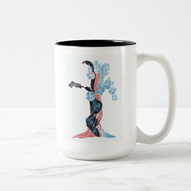 Tree Blossom Zweifarbige Tasse (Rechts)