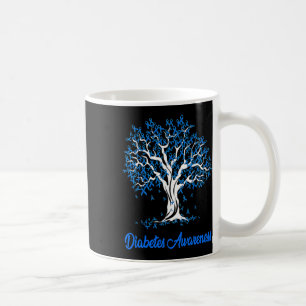 Tree Blue Ribbon Diabetes Awareness Kaffeetasse