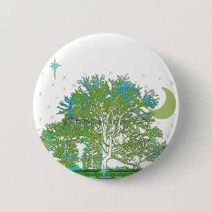 Tree Blues Button