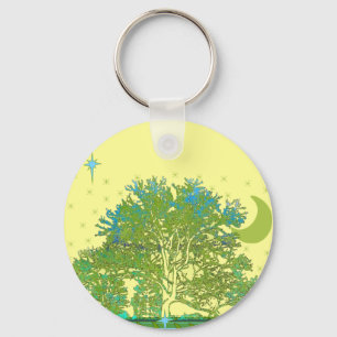 Tree Blues Schlüsselanhänger