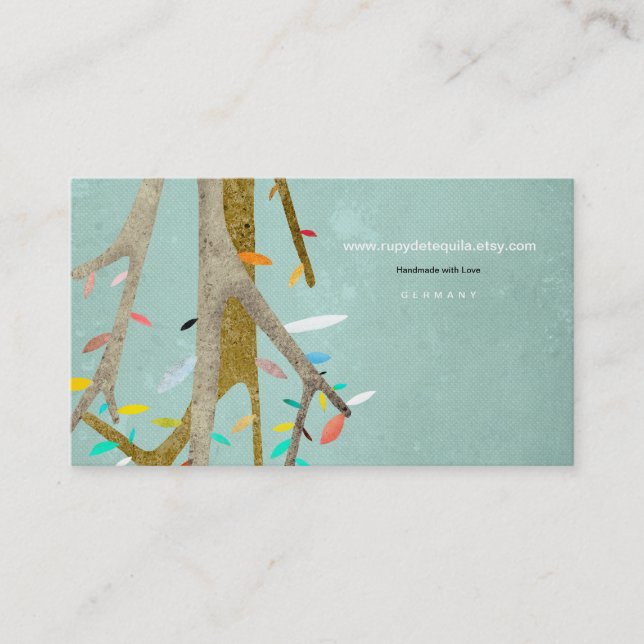 Tree Business Card Visitenkarte (Vorderseite)