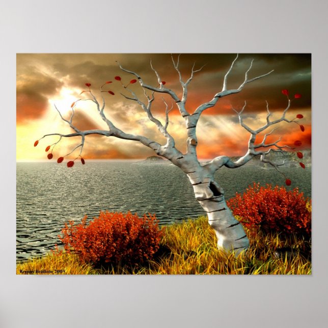 Tree by the Ocean Poster (Vorne)