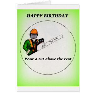 Tree Chirurg Arborist am Werk zur Zeit Chainsaw