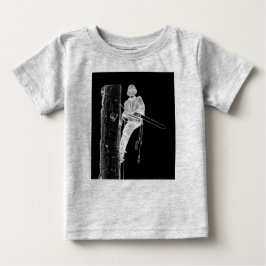 Tree Chirurg Arborist am Werk zur Zeit Chainsaw Baby T-shirt