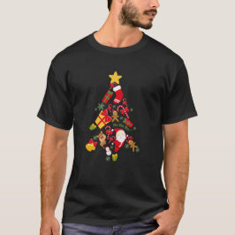 tree Christmas holiday gift funny Santa  T-Shirt