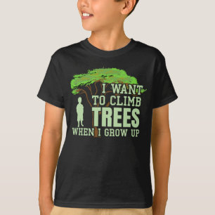Tree Climber Future Arborist Funny Tremoll T-Shirt