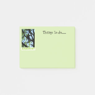 Tree Climber-Silhouette: Arborist Post-it Klebezettel