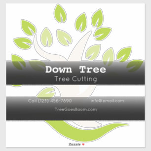Tree Cutting Unternehmen Vehicle Adverversion busi Aufkleber