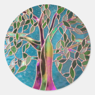 Tree des Verzauberungsstickers Runder Aufkleber