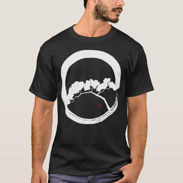 Tree Enso Whte T-Shirt (Vorderseite)