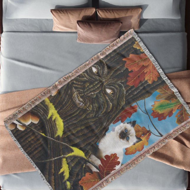 Tree Ent Cat Autumn Fantasy Decke (Von Creator hochgeladen)