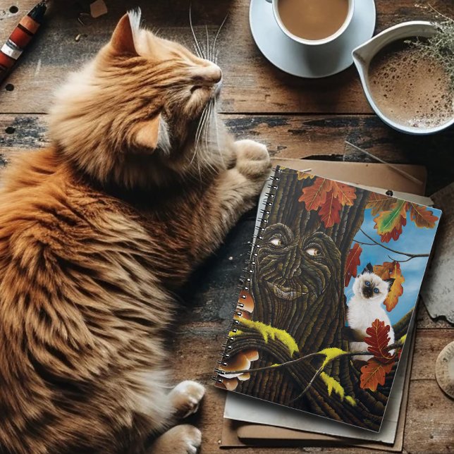Tree Ent Cat Autumn Fantasy Notizblock (Von Creator hochgeladen)