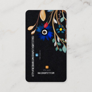 TREE FACEBOOK AND ETSY HANDMADE LOGO BUSINESS CARD VISITENKARTE