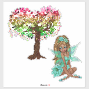 Tree Fairy Aufkleber