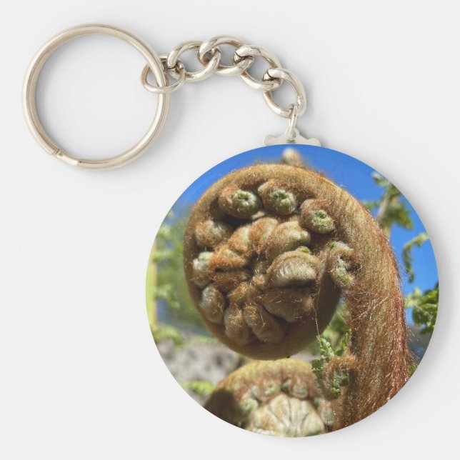 Tree Fern Frond Schlüsselanhänger (Vorne)