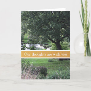 Tree Friedlich Garden Condolences Sympathy Card Karte
