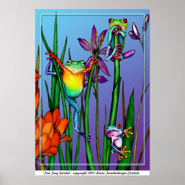 Tree Frog Garden Poster (Vorne)
