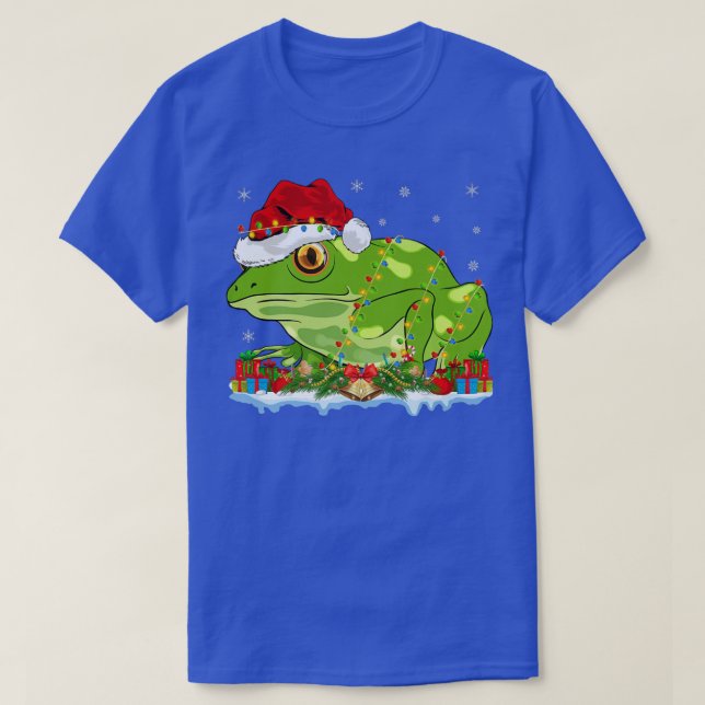 Tree Frog Lover Familie Matching Santa Tree Frog C T-Shirt (Design vorne)