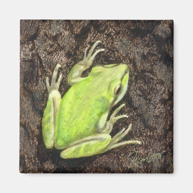 Tree Frog Magnet - "Envy Green" (Vorne)