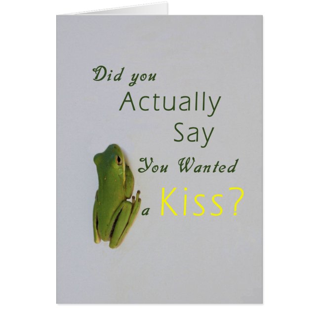 Tree Frog Romance Card (Vorne)