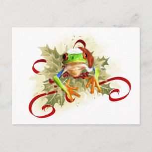 Tree Frog Weihnachtskarten Feiertagspostkarte