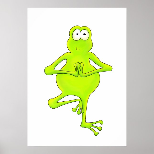 Tree Frog Yoga Tree Pose Prince Poster (Vorne)