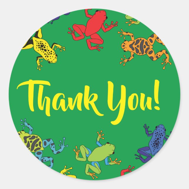 Tree Frogs Kindergeburtstag Niedlich Runder Aufkleber (Vorderseite)