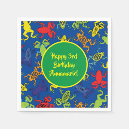 Tree Frogs Kindergeburtstag Niedlich Serviette