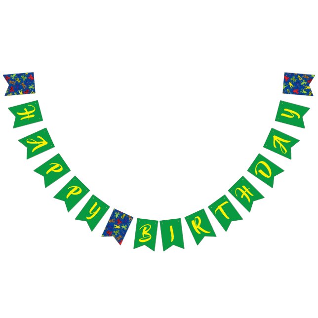 Tree Frogs Kindergeburtstag Niedlich Wimpelkette (Alle)