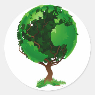 Tree Globe Stickers