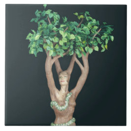 Tree Goddess Keramik Tile Fliese