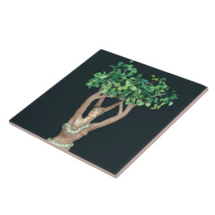 Tree Goddess Keramik Tile Fliese