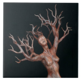 Tree Goddess Keramik Tile Fliese