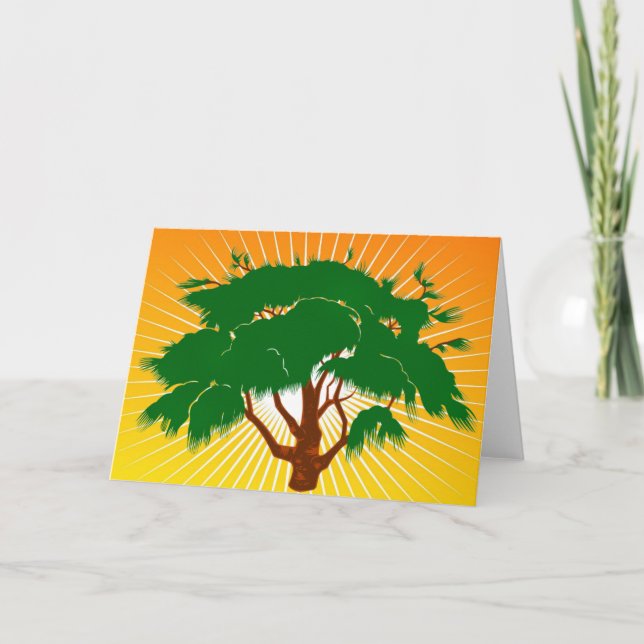 Tree Grußkarte Karte (Vorderseite)