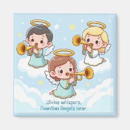 Tree Guardian Angels spielend Trompeten Magnet