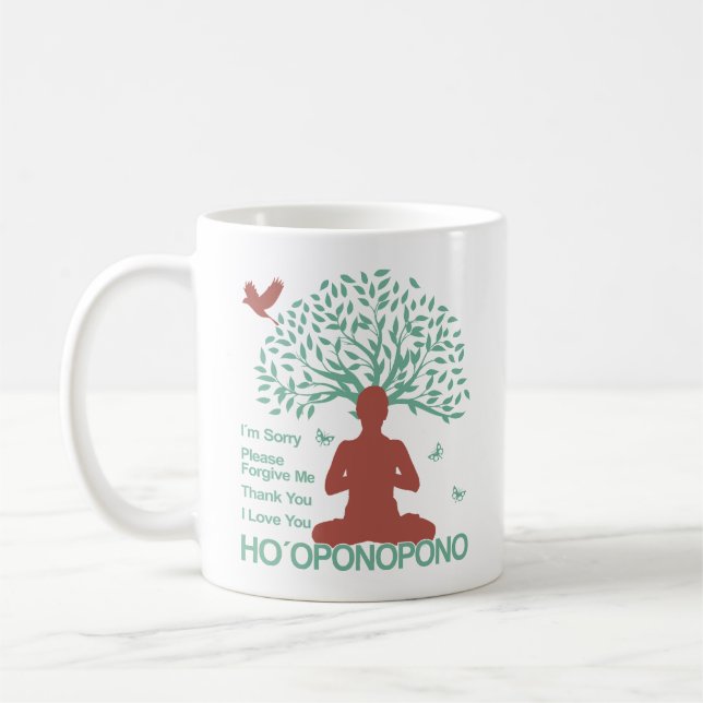 Tree Ho´oponopono Gebet Kaffeetasse (Links)