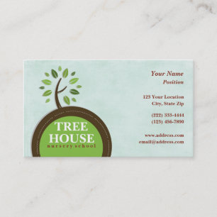 Tree House Kinderzimmer Business Cards Visitenkarte