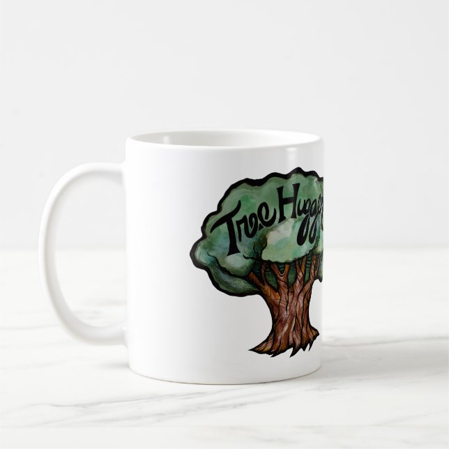 Tree Hugger Green Nature Liebhaber Kaffeetasse (Links)