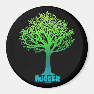 Tree Hugger grüner Regenbogen Magnet