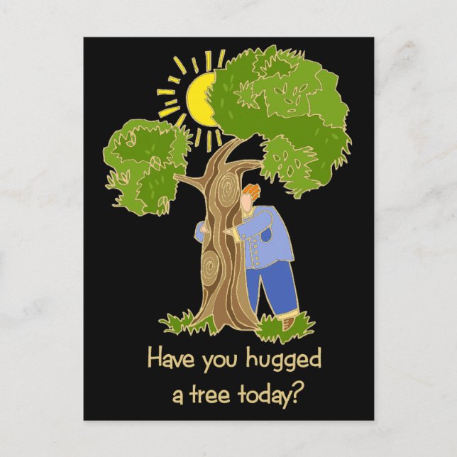 Tree Hugger Postkarte (Vorderseite)