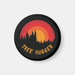 Tree Hugger Retro Not leidender Umweltschützer Magnet
