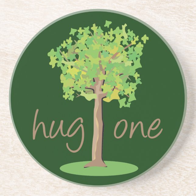 Tree Hugger Sandstein Untersetzer (Vorne)