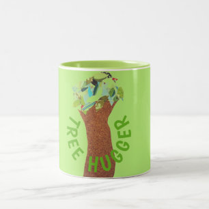 Tree Hugger Zwei-Tone-Kaffee-Tasse Zweifarbige Tasse