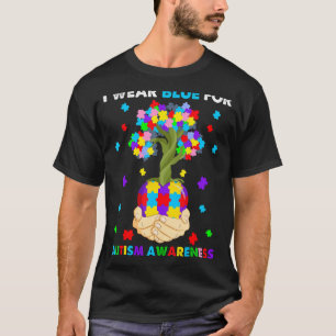 Tree I trage Blue for Autism Awareness Heart Autis T-Shirt
