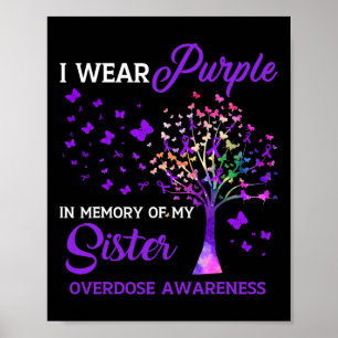Tree I trage Lila Gedächtnis an Schwester Überdosi Poster