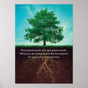Tree Inspiration - Motivierend Poster zum Erfolg