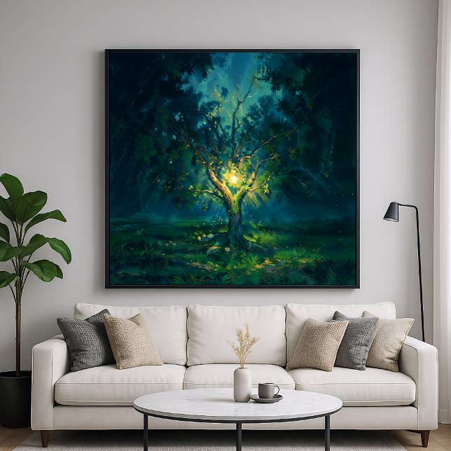 Tree Lantern - Impressionistische Art Poster (Von Creator hochgeladen)